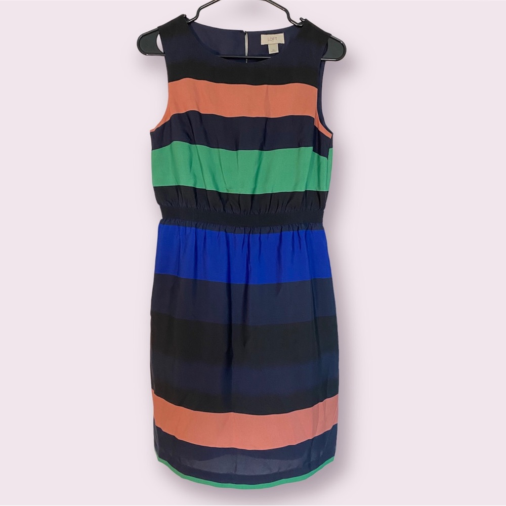Loft Color block Dress